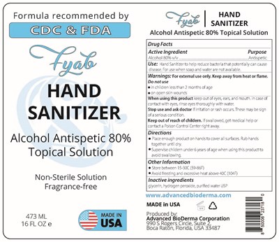 Fyab Hand Sanitizer 500 mL Final